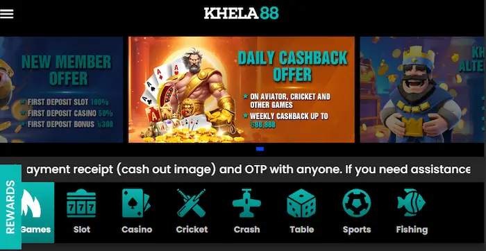 Khela88 Casino Bangladesh bonus
